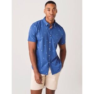 Southern Tide NEW Mens 2X Intercoastal Shrimp Fish Button Down Performance Shirt